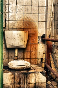 baño sucio